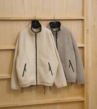 画像1: ウールボアジップジャケット　Woolboa Zip Jacket