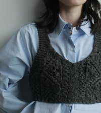 ケーブルニットビスチェ　Cable Knit Bustier