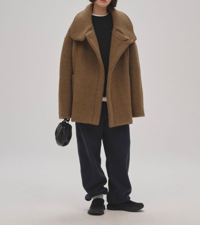 画像6: スタンドカラーブークレジャケット　Standcollar Boucle Jacket