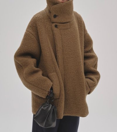 画像7: スタンドカラーブークレジャケット　Standcollar Boucle Jacket