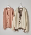 ウールリブニットカーディガン　Wool Ribknit Cardigan