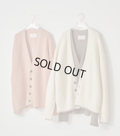 画像2: ウールリブニットカーディガン　Wool Ribknit Cardigan