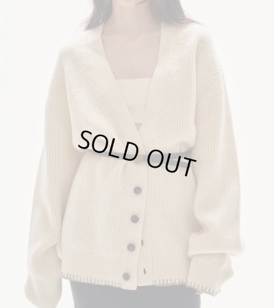 画像7: ウールリブニットカーディガン　Wool Ribknit Cardigan