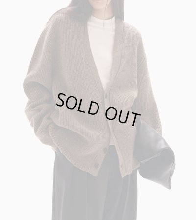 画像10: ウールリブニットカーディガン　Wool Ribknit Cardigan