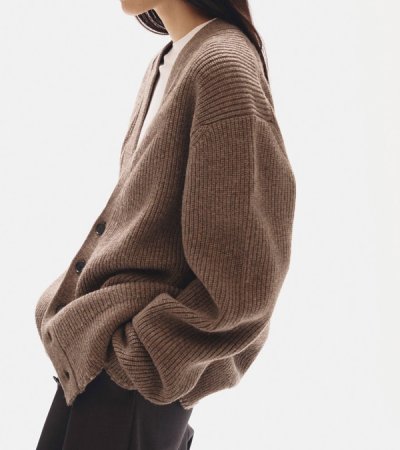 画像12: ウールリブニットカーディガン　Wool Ribknit Cardigan