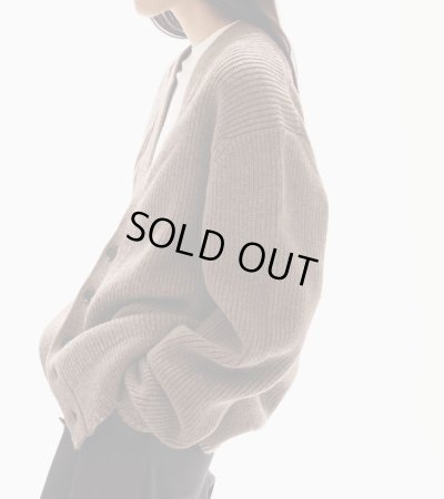 画像12: ウールリブニットカーディガン　Wool Ribknit Cardigan