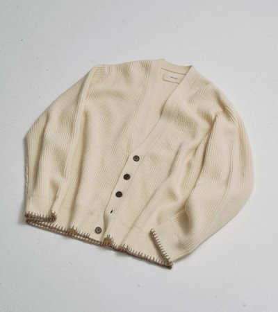 画像3: ウールリブニットカーディガン　Wool Ribknit Cardigan