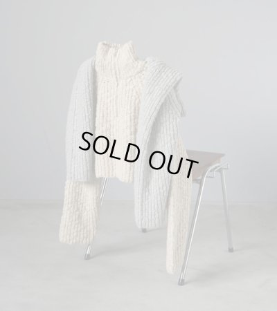 画像1: ショートジップニット　Short Zip Knit