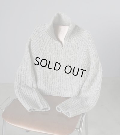 画像2: ショートジップニット　Short Zip Knit