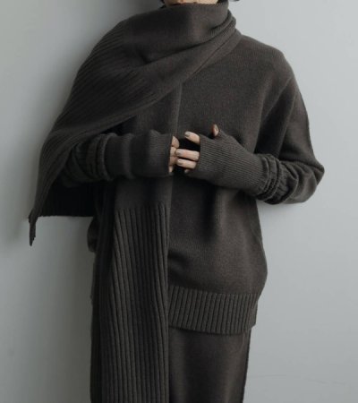 画像6: リブニットストール　Rib Knit Stole