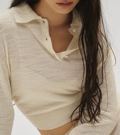 画像10: レイヤードポロニット　Layered Polo Knit