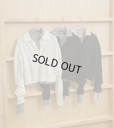 画像2: レイヤードポロニット　Layered Polo Knit