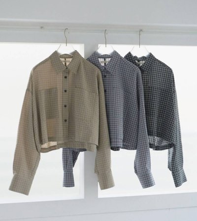 画像1: チェックショートシャツ　Check Short Shirts