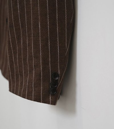 画像5: ボーイフレンドストライプリネンジャケット　Boyfriend Stripe Linen Jacket