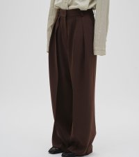 タックワイドトラウザーズ　Tuck Wide Trousers