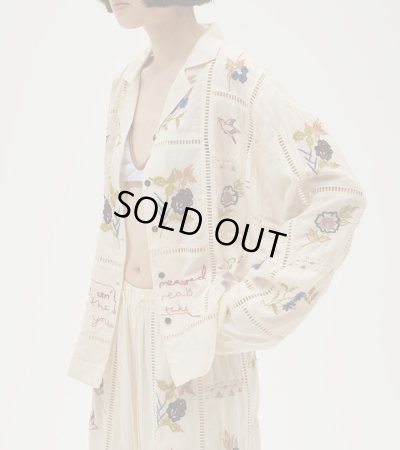画像1: エンブロイダリーパッチワークシャツ　Embroidery Patchwork Shirts