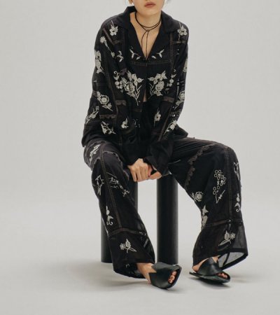 画像10: エンブロイダリーパッチワークトラウザーズ　Embroidery Patchwork Trousers
