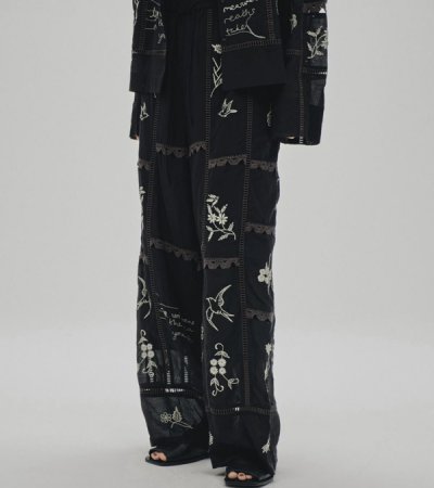 画像9: エンブロイダリーパッチワークトラウザーズ　Embroidery Patchwork Trousers