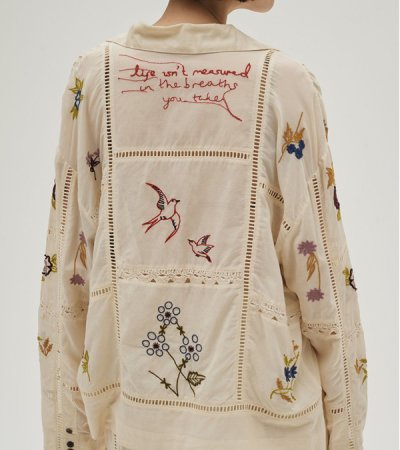 画像5: エンブロイダリーパッチワークシャツ　Embroidery Patchwork Shirts