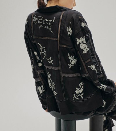 画像10: エンブロイダリーパッチワークシャツ　Embroidery Patchwork Shirts