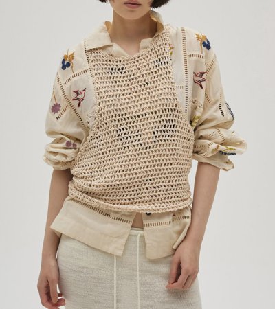 画像8: エンブロイダリーパッチワークシャツ　Embroidery Patchwork Shirts