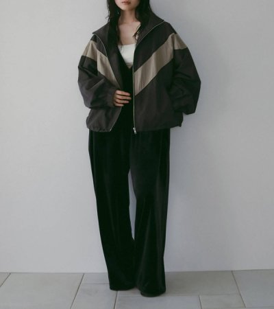 画像8: ベロアVネックコンビネゾン　Velour Vneck Combinaison