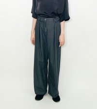  タックワイドデニムパンツ