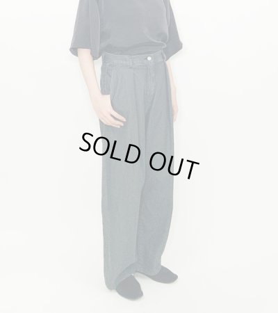 画像2:  タックワイドデニムパンツ