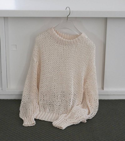画像2: テープヤーンルーズニット　Tapeyarn Loose Knit