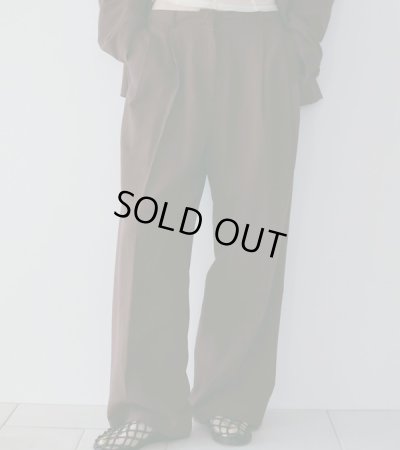 画像1: リネンタックパンツ　Linen Tuck Pants