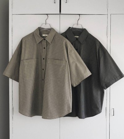 画像1: チェックオーバーシャツ　Check Over Shirts