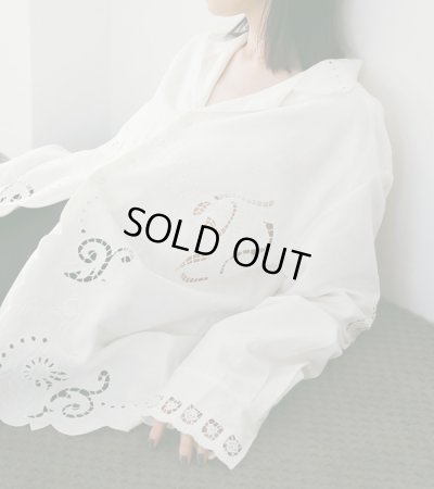 画像8: カットワークオープンカラーシャツ　Cutwork Opencollar Shirts