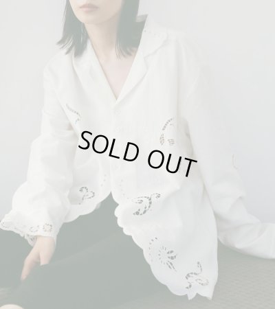 画像7: カットワークオープンカラーシャツ　Cutwork Opencollar Shirts