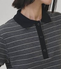 ボーダーポロトップス　Border Polo Tops