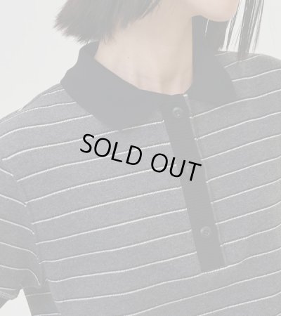 画像1: ボーダーポロトップス　Border Polo Tops