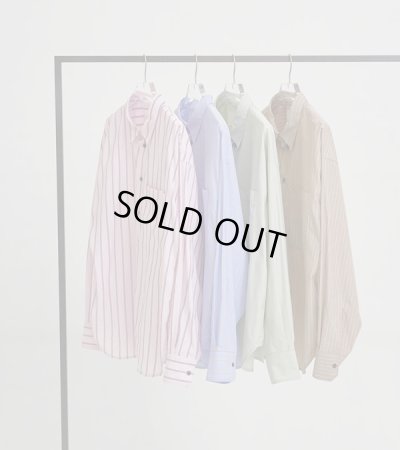 画像1: ストライプポケットシャツ　Stripe Pocket Shirts