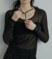 画像1: ツーウェイシアートップス　2way Sheer Tops (1)