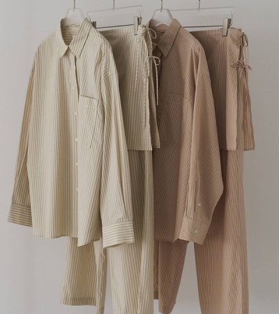 画像2: ストライプレイヤードパンツ　Stripe Layered Pants