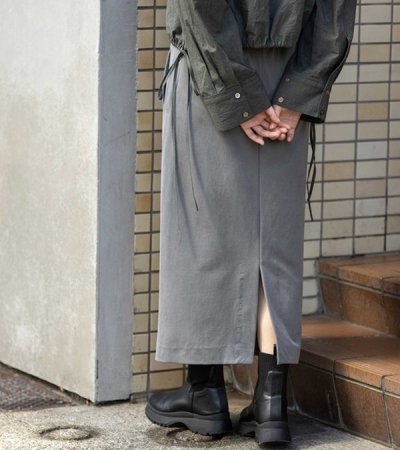 画像9: サテンジャージータイトスカート