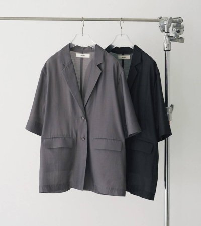 画像1: シアーハーフスリーブジャケット　Sheer Halfsleeve Jacket