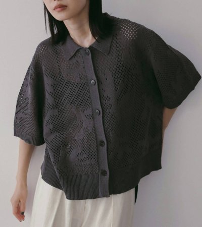 画像10: メッシュパターンニット　Mesh Pattern Knit