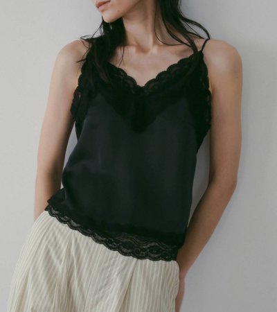 画像14: サテンレースキャミソール　Satin Lace Camisole