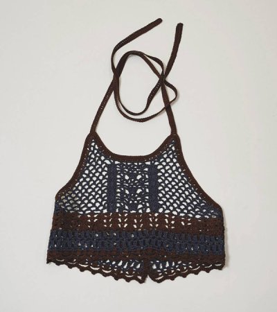 画像2: クロシェニットビスチェ　Crochet Knit Bustier