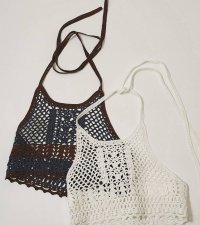 クロシェニットビスチェ　Crochet Knit Bustier