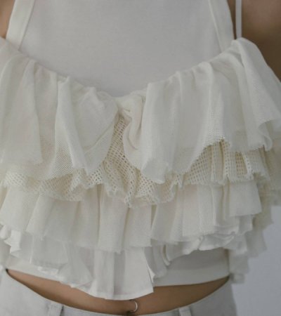 画像8: メッシュフリルキャミソール　Mesh Frill Camisole