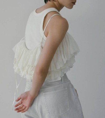 画像7: メッシュフリルキャミソール　Mesh Frill Camisole