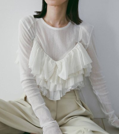 画像9: メッシュフリルキャミソール　Mesh Frill Camisole