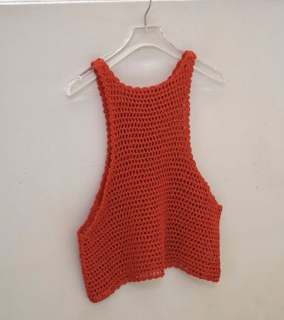 画像2: スカラップニットタンクトップ　Scallop Knit Tanktop