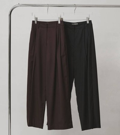 画像1: ライトウェイトタックトラウザーズ　Lightweight Tuck Trousers