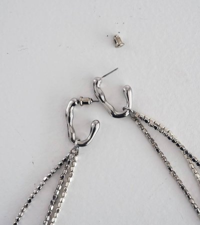 画像2: ビーズフリンジピアス　Beads Fringe Pierce